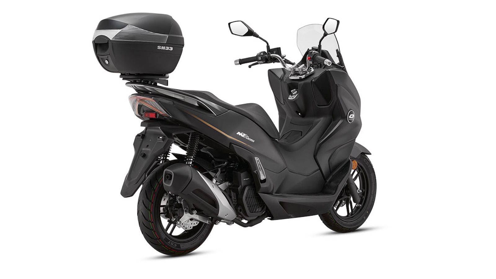 QJMOTOR MTX 125: Υβριδικό 15 ίππων με κάμερα και topbox